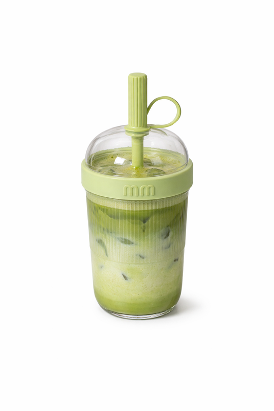 The Matcha Machine takeout cup